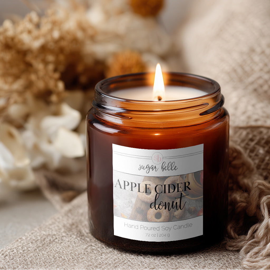 Apple Cider Donut Soy Candle | Amber Jar