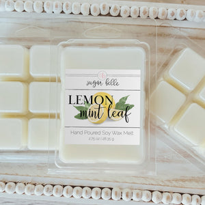 Lemon Mint Leaf Scented Soy Wax Melts