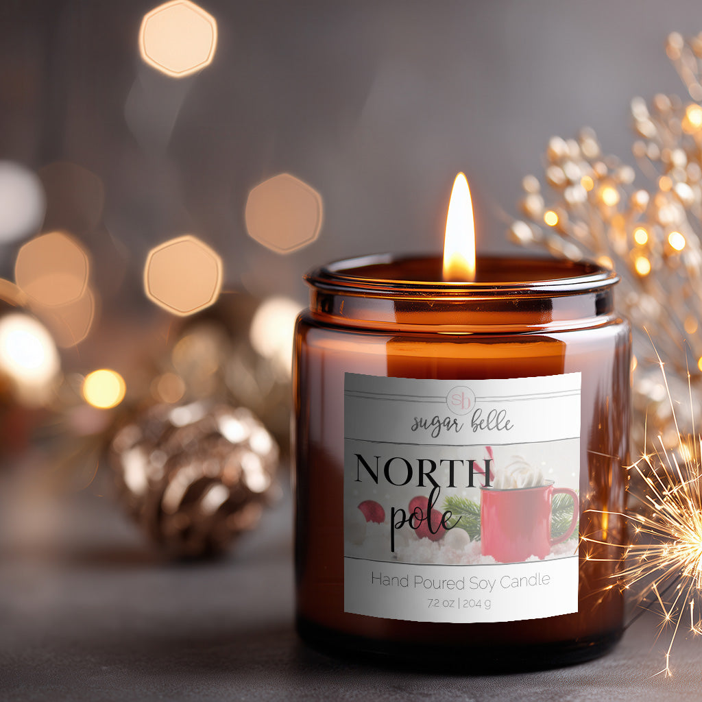 North Pole Soy Candle | Amber Jar
