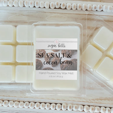 Sea Salt & Cocoa Bean Scented Soy Wax Melts