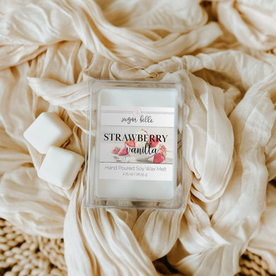 Strawberry Vanilla Scented Soy Wax Melts