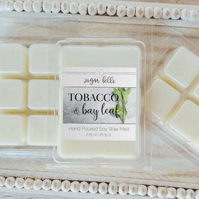 Tobacco & Bay Leaf Scented Soy Wax Melts