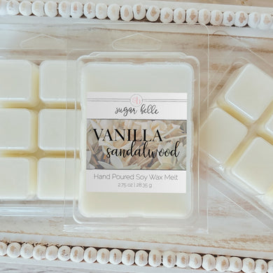 Vanilla Sandalwood Scented Soy Wax Melts