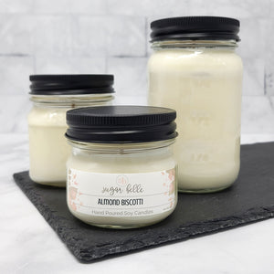 Almond Biscotti Scented Soy Candles | Mason Jars