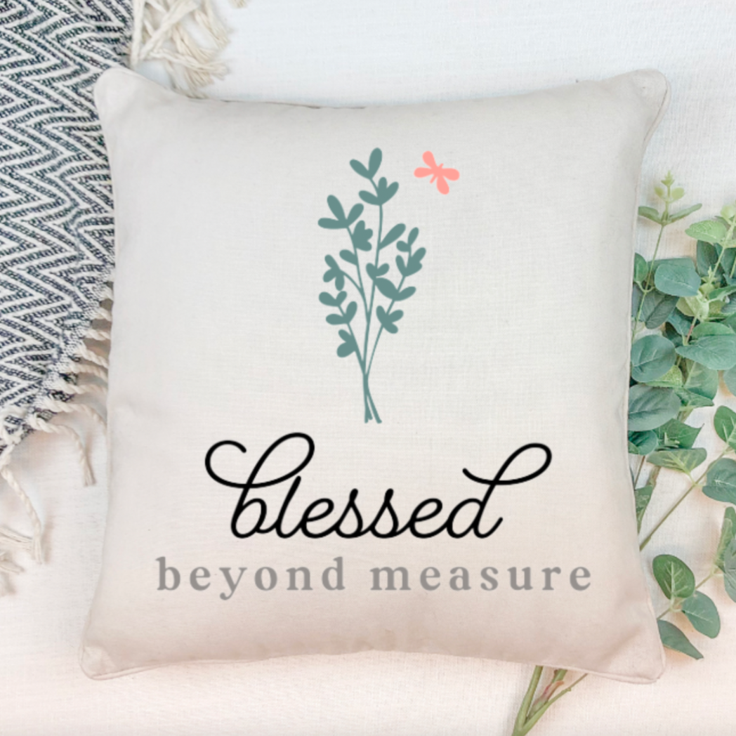 Blessed top pillow cover