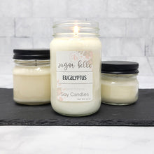 Eucalyptus Scented Soy Candles | Mason Jars