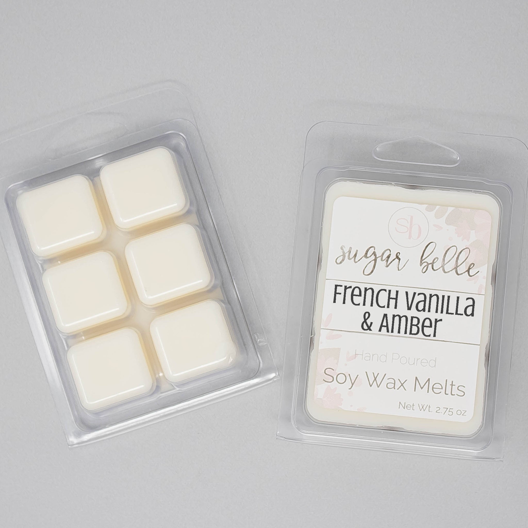 French Vanilla & Amber Scented Soy Wax Melts – Sugar Belle Candles