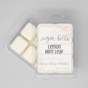 Lemon Mint Leaf Scented Soy Wax Melts