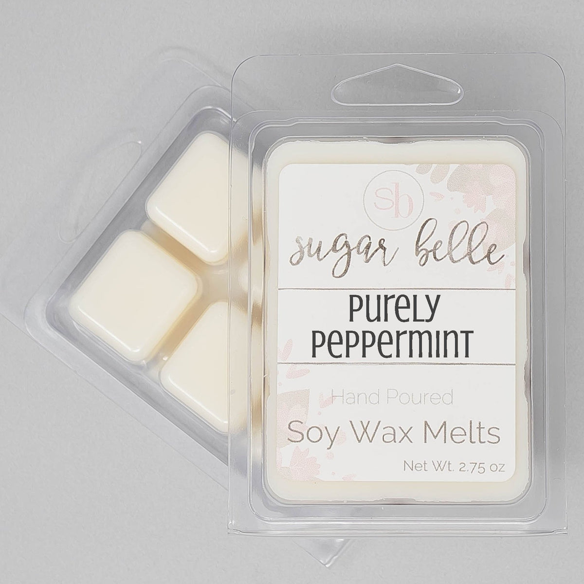 Purely Peppermint Scented Soy Wax Melts Sugar Belle Candles