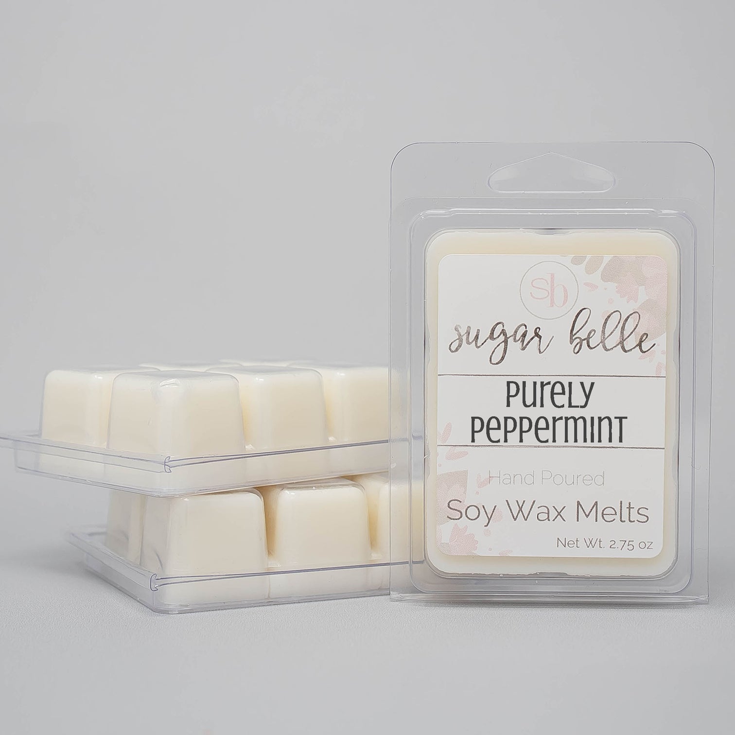 Purely Peppermint Scented Soy Wax Melts Sugar Belle Candles