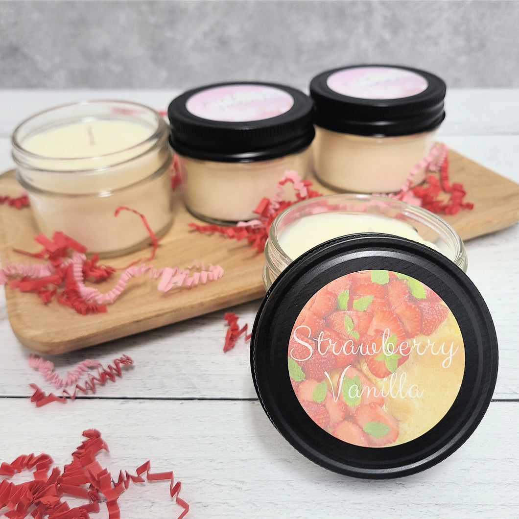 Strawberry Vanilla Valentine's Day Soy Candle