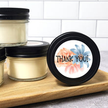 Floral Themed "Thank You" Candle - 3 oz Round Jar