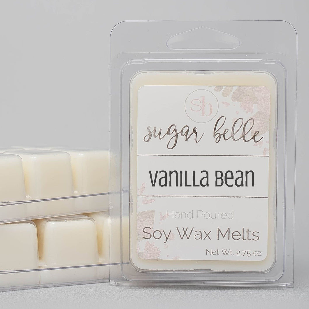 Vanilla Bean Scented Soy Wax Melts Sugar Belle Candles