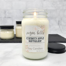 Cranberry Apple Marmalade Scented Soy Candles | Mason Jars