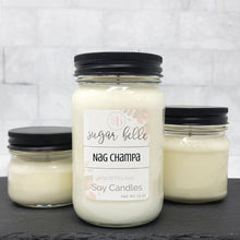 Nag Champa Scented Soy Candles | Mason Jars